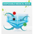 Masker wajah pelindung medis pembuangan dalam stok